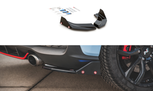 Maxton Rear Side Splitters + Flaps V.6 Hyundai I30 N Mk3 Hatchback - Gloss Black