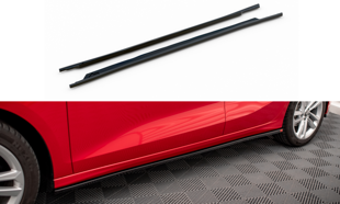 Maxton Side Skirts Diffusers Audi A3 8Y - Gloss Black