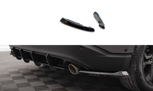 Maxton Rear Side Splitters V.1 Ford Edge Mk2 - Gloss Black