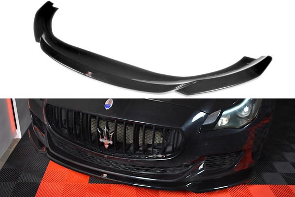 Maxton Front Splitter Maserati Quattroporte Mk.6 Preface - Gloss Black