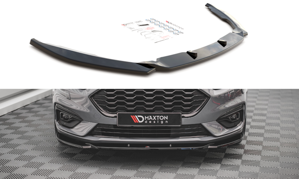 Maxton Front Splitter V.2 Ford Mondeo St-Line Mk5 Facelift - Gloss Black