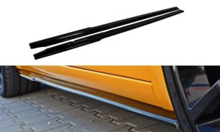 Maxton Side Skirts Diffusers Renault Megane Ii RS - Gloss Black