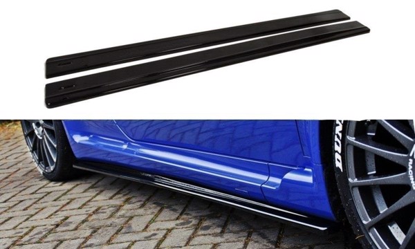 Maxton Side Skirts Diffusers Alfa Romeo 147 Gta - Gloss Black