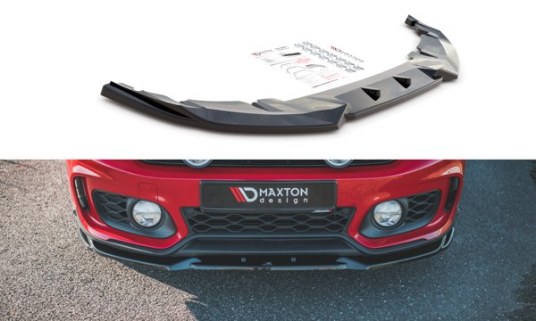 Maxton Front Splitter V.1 Mini Countryman Mk2 F60 Jcw - Gloss Black