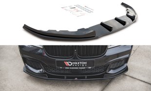 Maxton Front Splitter V.2 For BMW 7 M-Pack G11 - Gloss Black