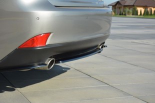 Maxton Central Rear Splitter Lexus Is Mk3 T (Without Vertical Bars) - Gloss Black