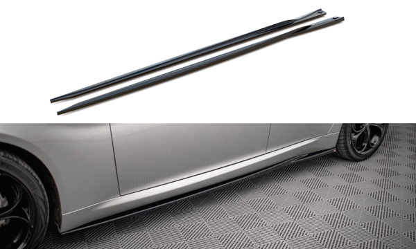 Maxton Side Skirts Diffusers Alfa Romeo Giulia Sport - Gloss Black