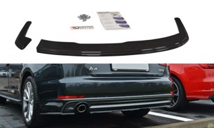 Maxton Rear Side Splitters Audi A4 B9 S-Line - Gloss Black