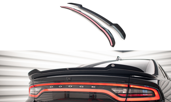 Maxton Spoiler Cap Dodge Charger Srt Mk7 Facelift - Gloss Black