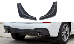 Maxton Rear Side Splitters For BMW X3 G01 M-Pack - Gloss Black