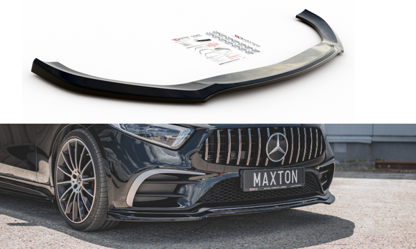 Maxton Front Splitter V.3 Mercedes-Benz Cls Amg-Line C257 - Textured