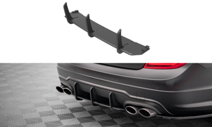 Maxton Street Pro Rear Diffuser Mercedes-Benz C Coupe Amg-Line C204 - Black-Red