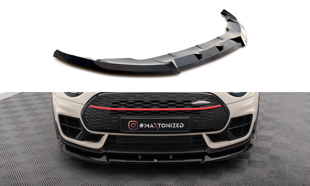 Maxton Front Splitter V.1 Mini Cooper Clubman John Cooper Works F54 Facelift - Gloss Black