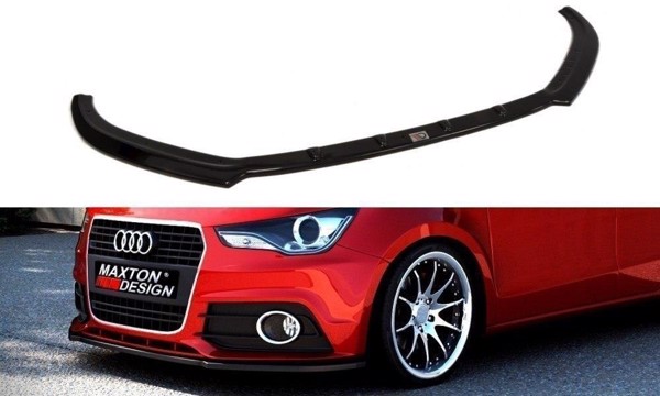 Maxton Front Splitter Audi A1 8X - Gloss Black