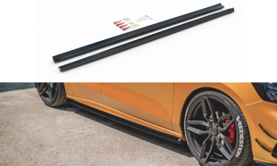 Maxton Side Skirts Diffusers V.5 Ford Focus St / St-Line Mk4 - Gloss Black
