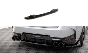 Maxton Central Rear Splitter For BMW 2 Coupe M240I G42 - Gloss Black