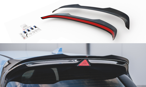 Maxton Spoiler Cap V.2 Hyundai I30 N Mk3 / Mk3 Fl Hatchback - Gloss Black