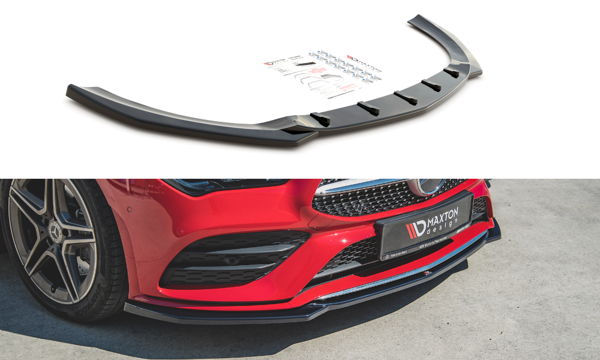 Maxton Front Splitter V.1 Mercedes-Benz Cla Amg-Line C118 - Gloss Black