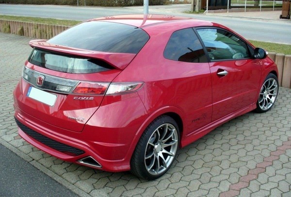 Maxton Rear Spoiler Honda Civic VIii Hb < Type R Look > - Not primed