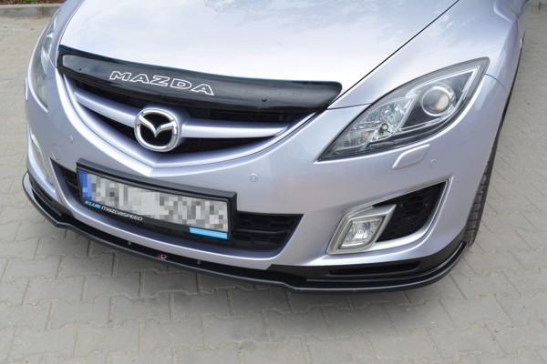Maxton Front Splitter Mazda 6 Mk2 Sport Hatch (Gh-Series) Preface - Gloss Black
