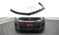 Maxton Front Splitter Peugeot Partner Mk3 - Gloss Black