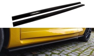 Maxton Side Skirts Diffusers Renault Megane 3 RS - Gloss Black