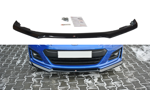 Maxton Front Splitter V.2 Subaru Brz Facelift - Gloss Black