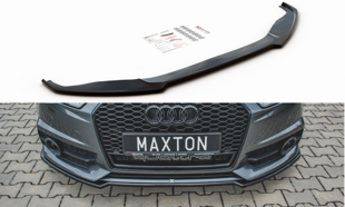 Maxton Front Splitter Audi S6 / A6 S-Line C7 Fl  - Gloss Black