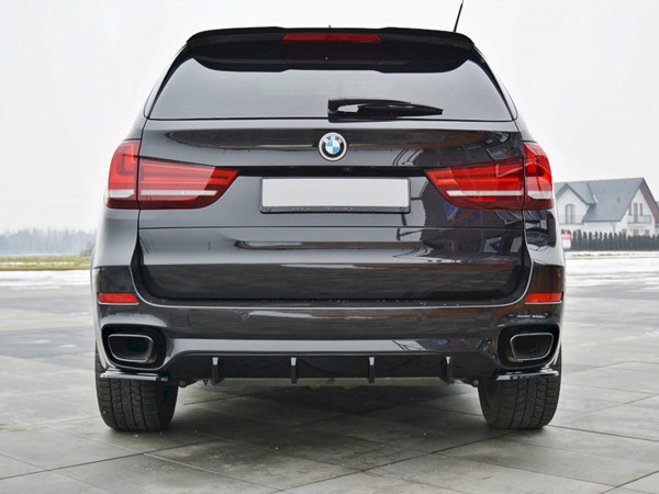 Maxton Rear Side Splitters BMW X5 F15 M-Pack - Gloss Black