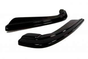 Maxton Rear Side Splitters For BMW 5 F11 M-Pack (Fits Two Single Exhaust Ends) - Gloss Black