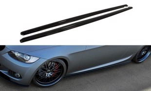 Maxton Side Skirts Diffusers For BMW 3 E92 Mpack - Gloss Black
