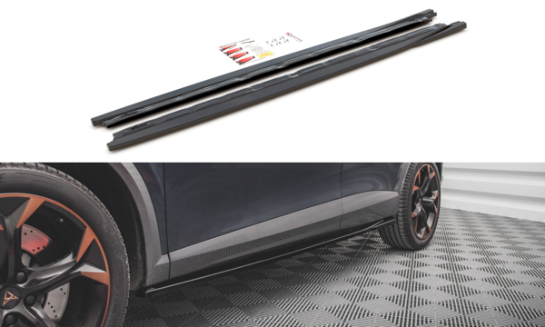 Maxton Side Skirts Diffusers Cupra Formentor - Textured
