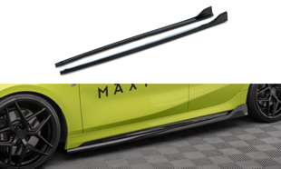 Maxton Side Skirts Diffusers V.5 For BMW 1 F40 M-Pack/ M135I  - Gloss Black