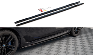 Maxton Side Skirts Diffusers For BMW 6 Gt G32 M-Pack - Gloss Black