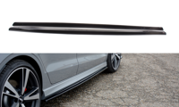 Maxton Side Skirts Diffusers Audi RS3 8V Fl Sedan - Gloss Black