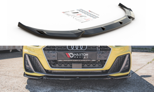 Maxton Front Splitter V.3 Audi A1 S-Line Gb - Gloss Black