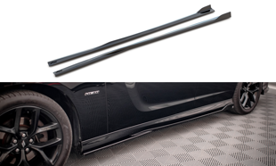 Maxton Side Skirts Diffusers Dodge Charger Srt Mk7 Facelift - Gloss Black