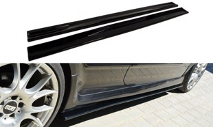 Maxton Side Skirts Diffusers Opel Astra H (For Opc / Vxr) - Gloss Black