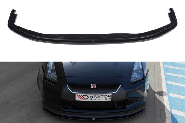 Maxton Front Splitter V.2 Nissan Gt-R Preface Coupe (R35-Series) - Carbon Look