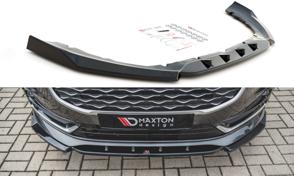 Maxton Front Splitter Ford S-Max Mk2 Facelift - Textured