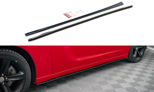 Maxton Side Skirts Diffusers Dodge Charger Rt Mk7 Facelift - Textured