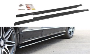 Maxton Side Skirts Diffusers Mercedes Cls C218 - Gloss Black