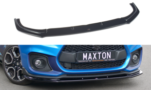 Maxton Front Splitter V.1 Suzuki Swift 6 Sport - Gloss Black