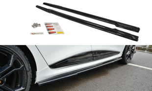 Maxton Side Skirts Diffusers Renault Clio Mk4 RS - Textured