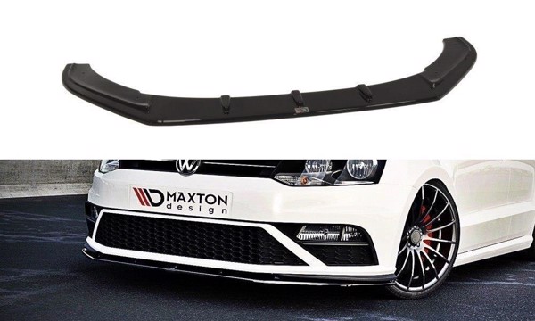Maxton Front Splitter V.1 VW Polo Mk5 Gti (Facelift) - Gloss Black