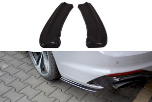 Maxton Rear Side Splitters Audi RS5 F5 Coupe  - Gloss Black