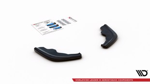 Maxton Rear Side Splitters V.1 For BMW 1 F40 M-Pack - Gloss Black