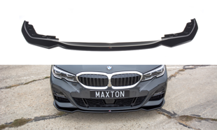 Maxton Front Splitter V.2 For BMW 3 G20 M-Pack - Gloss Black
