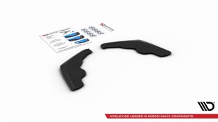 Maxton Rear Side Splitters V.2 For BMW 1 F40 M-Pack - Gloss Black