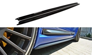 Maxton Side Skirts Diffusers Audi RS6 C5 - Gloss Black
